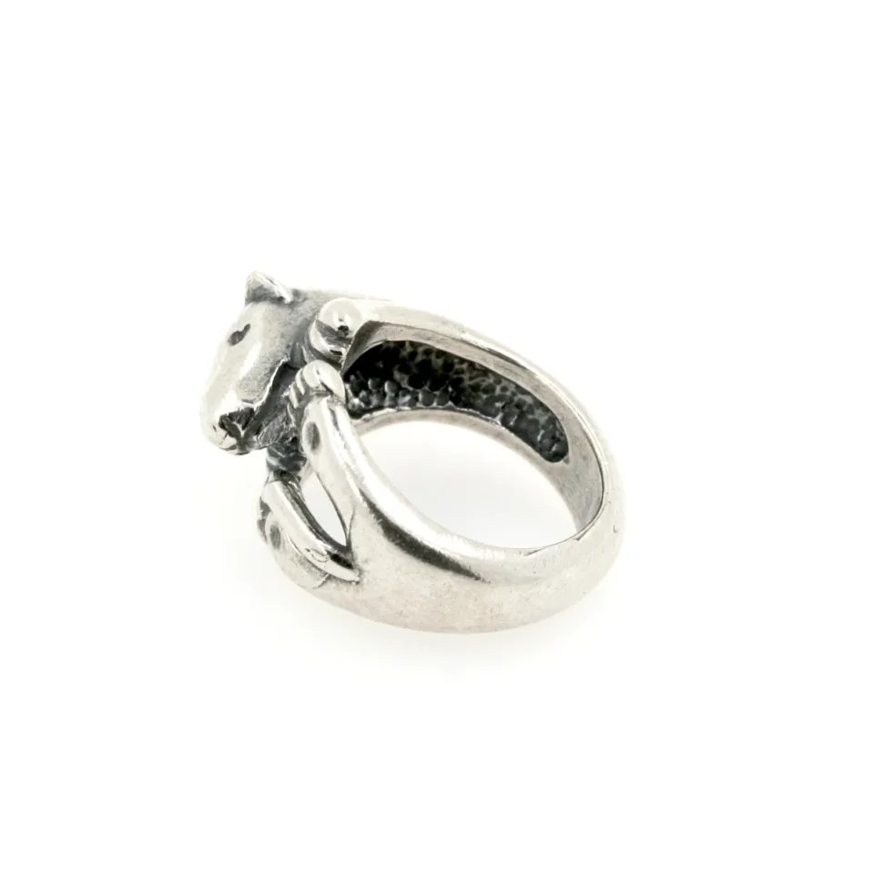 anello in argento bull terrier