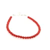 Bracciale Perline di Corallo Rosso unisex